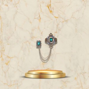 Broche Ancienne 1900 marbre