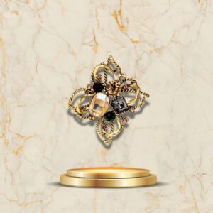 Broche Ancienne 1930 marbre