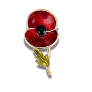 Broche Fleur Coquelicot Duo De Pétales