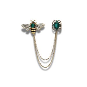 Broche Abeille Luxe fond blanc