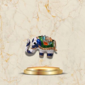 Broche Éléphant Magic Circus marbre