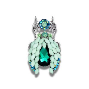 Broche Hibou Saturday Night Fever fond blanc