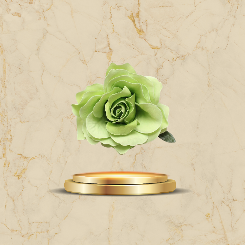 Broche fleur rouge chic pour femme