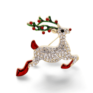 Broche De Noël Renne Joyeux