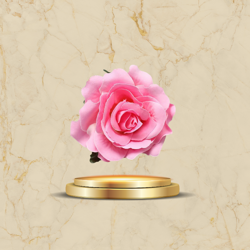 Broche rose rouge intemporelle et élégante