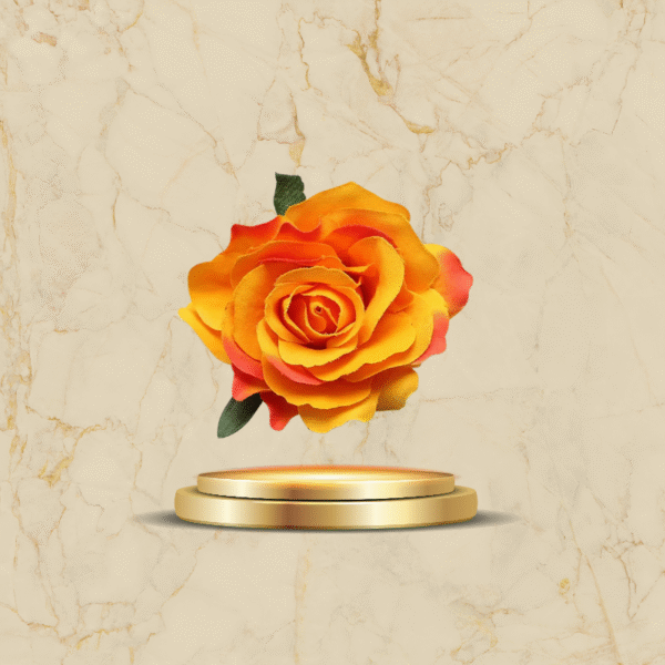Bijou broche fleur rouge romantique