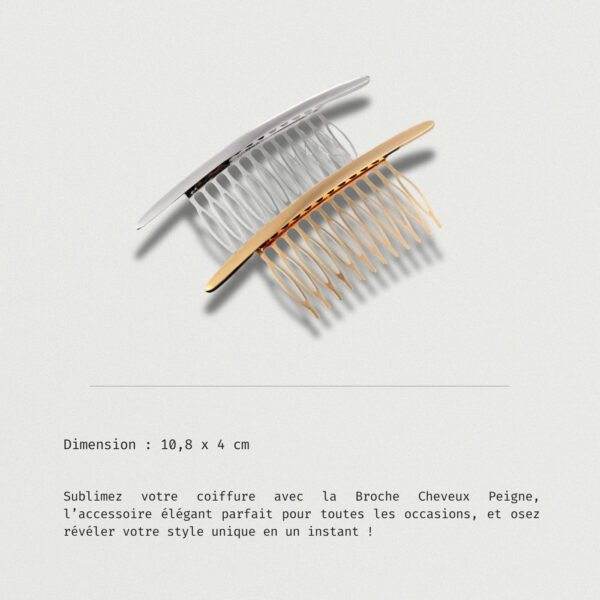 Bijou Broche Cheveux Peigne minimaliste pour sublimer vos coiffures avec style