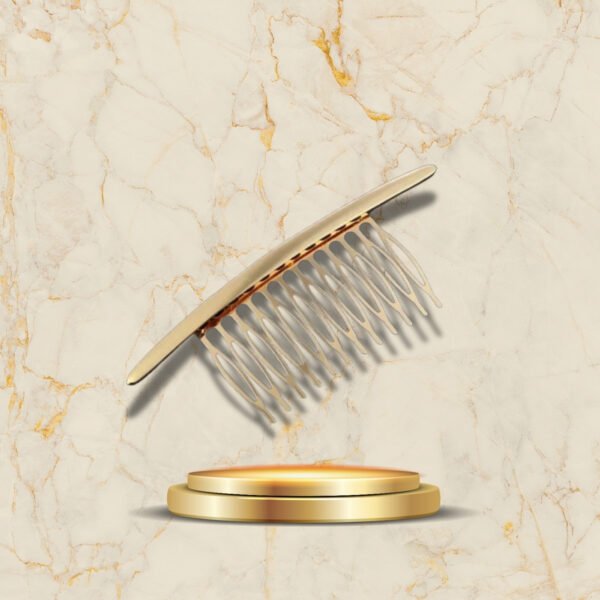 Broche Cheveux Peigne dorée et argentée, accessoire élégant pour coiffure