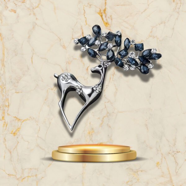 Broche en forme de renne élégant, bijou festif pour les fêtes de fin d’année