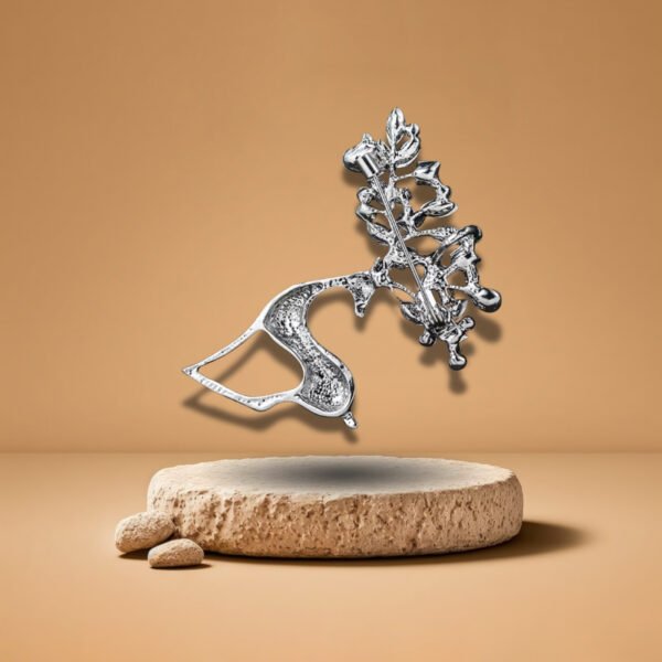 Bijou Broche De Noël Renne Charmant, accessoire chic et raffiné pour Noël