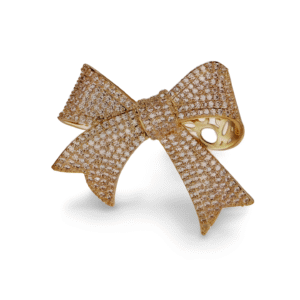 Broche Originale Noeud Papillon Strass