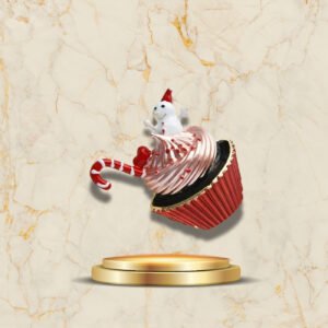 Broche De Noël Féérique originale avec décor festif et bonhomme de neige