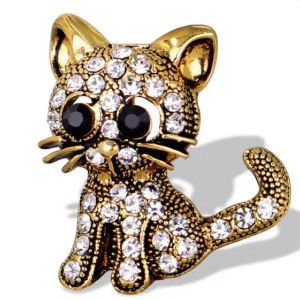 Broche Chat Bling Bling