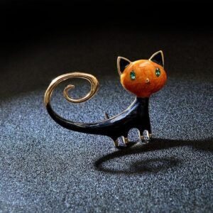 accessoire de mode broche chat stranger cat