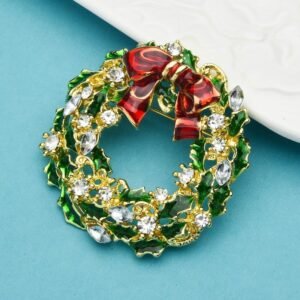 accessoire de Noël broche couronne