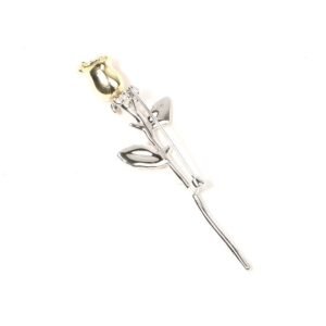 Broche Fleur Rose Gold