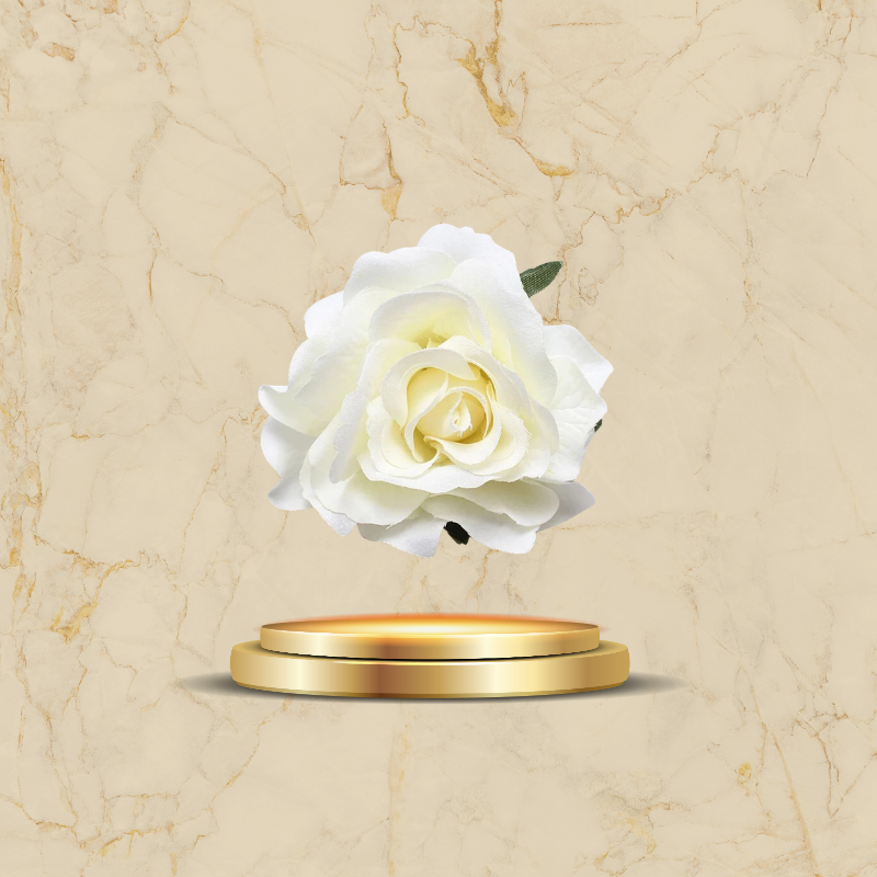 Broche fleur rouge élégante pour vêtement