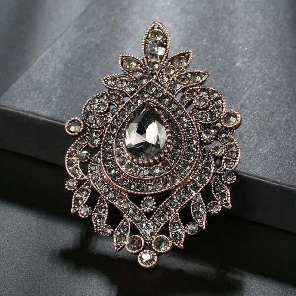 bijou ancien sombre broche
