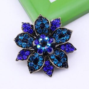 bijou broche fleur rose