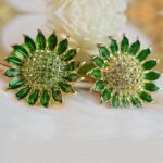 bijou broche tournesol