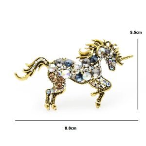 bijou strass cheval coloré