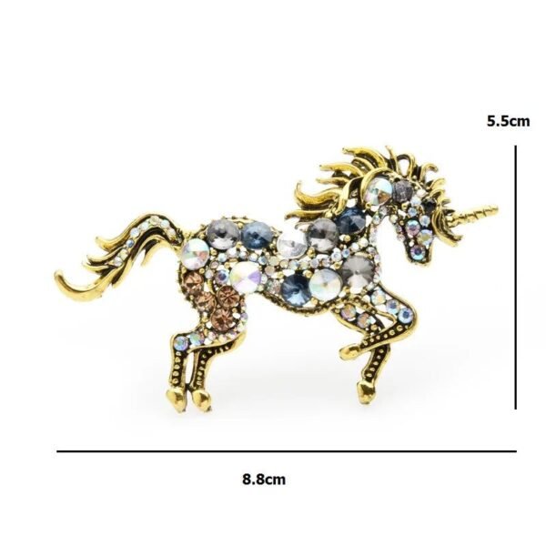 bijou strass cheval coloré