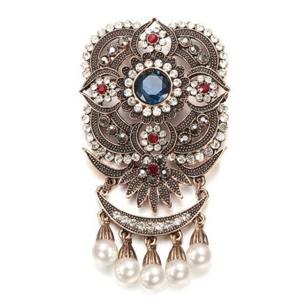 Broche Ancienne Style Indien