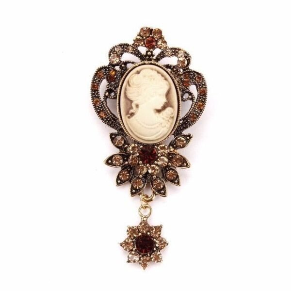 broche ancienne étoile décorative