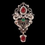 Broche Ancienne Vintage Colors