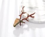 broche artistique tête de cerf