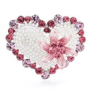 Broche Cœur Crystal Lust