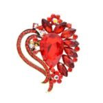 Broche Cœur Passion Ardente