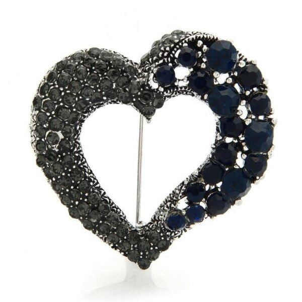 Broche Cœur Scintillante