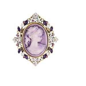 Broche Camée Lilas