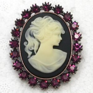 Broche Camée Noir & Blanc