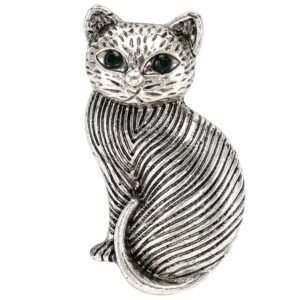 Broche Chat Antique