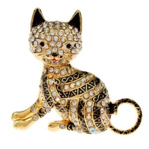 Broche Chat Bling Bling