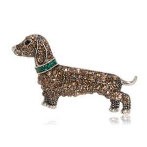 Broche Chien Brown Sugar