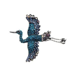 broche cigogne décorative
