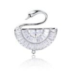 Broche de Luxe Cygne Enchanteur