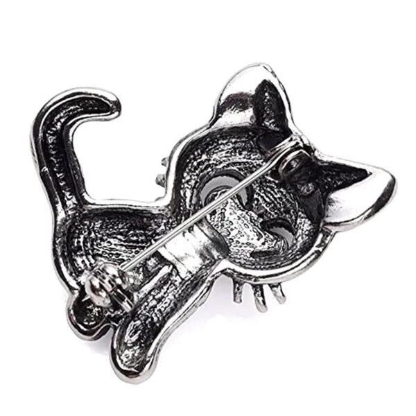 broche décorative chat ancien
