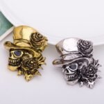 broche élégante crâne Halloween