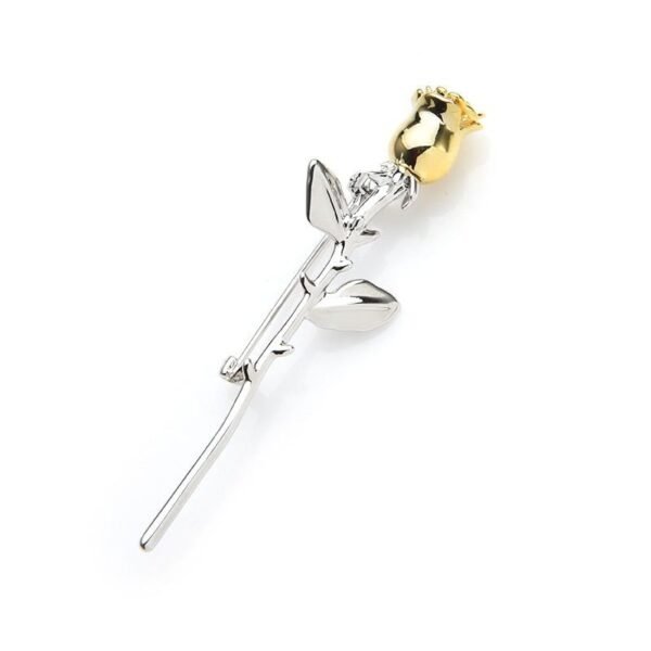fleur dorée broche