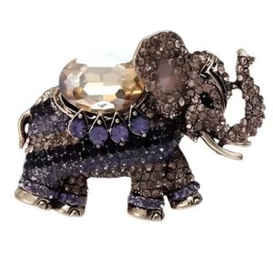 Broche Éléphant Strass