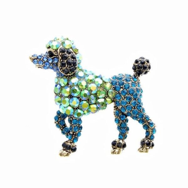 broche en forme de chien chic