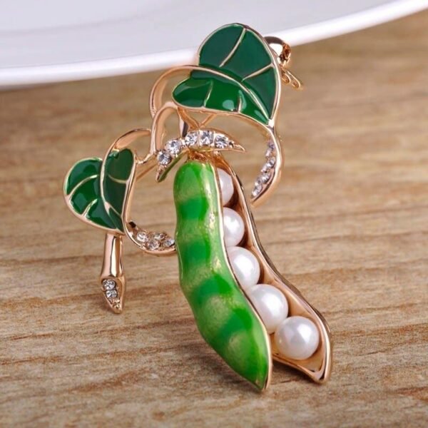 broche en forme de petits pois
