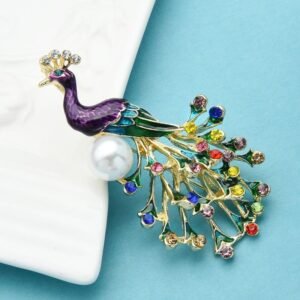 broche fantaisie oiseau mille feux