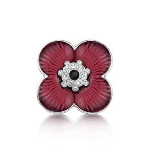 Broche Fleur Coquelicot Hypnotik Red