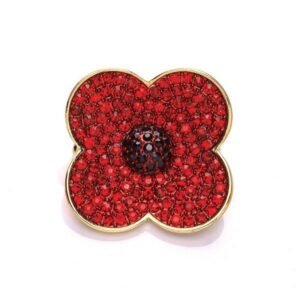 Broche Fleur Coquelicot with Love