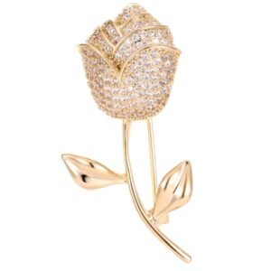 Broche Fleur Rose Ducat